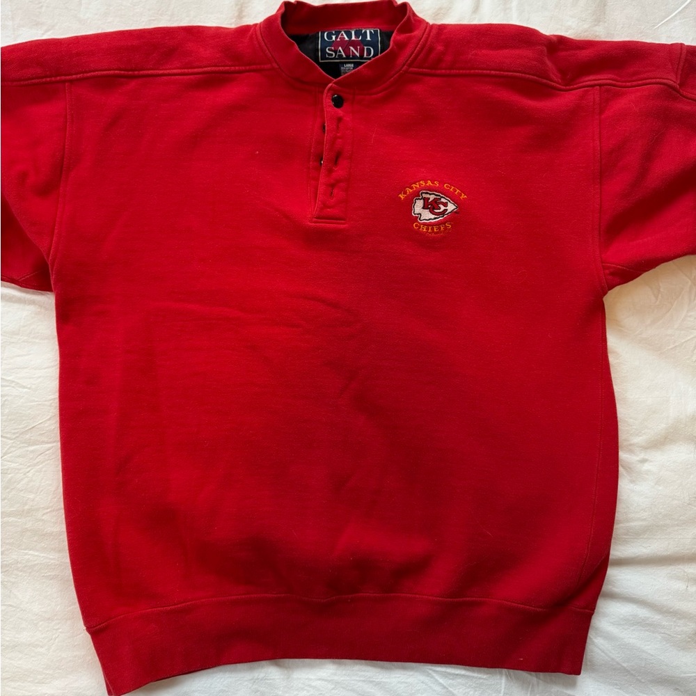 Vintage Oversized Chiefs Sweater - Large - Galt Sand